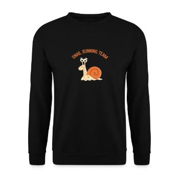 Running group running jogging running running gift - Unisex Sweatshirt - black - Front - Alina (178cm) & Michal (187cm)