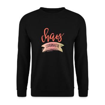 Chaos COORDINATOR - Unisex Pullover - Schwarz - Vorne - Alina (178cm) & Michal (187cm)