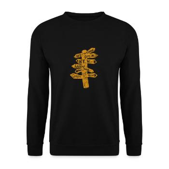 Voyage - Sweat-shirt Unisexe - noir - Devant - Alina (178cm) & Michal (187cm)