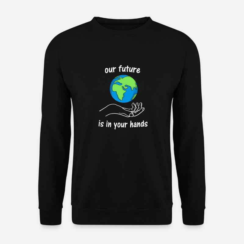 Umwelt Klimawandel Klimaschutz Geschenk - Unisex Pullover - Schwarz
