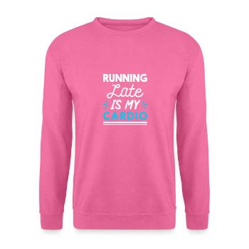 course - Sweat-shirt Unisexe - rose - Devant