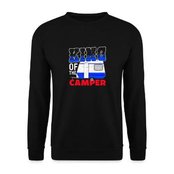Camping King - Unisex Sweatshirt - black - Front - Alina (178cm) & Michal (187cm)