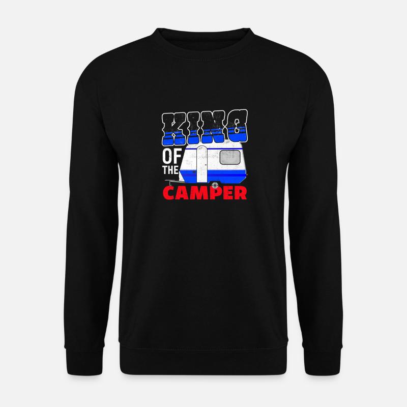 Camping King - Unisex Sweatshirt - black