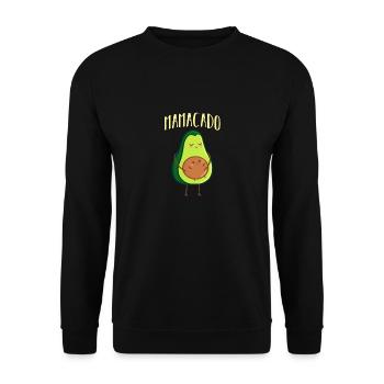 Annonce de grossesse Mamacado - Sweat-shirt Unisexe - noir - Devant - Alina (178cm) & Michal (187cm)