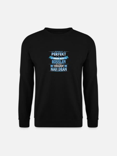 Niemand ist Perfekt - Bossler - Unisex Pullover - Schwarz