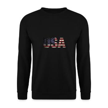 United States - Unisex Sweatshirt - black - Front - Alina (178cm) & Michal (187cm)