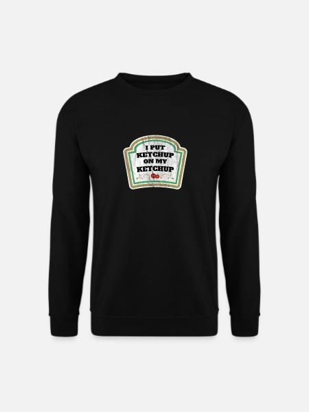 Ketchup tomat tomat ketchup flaske gave - Genser unisex - svart