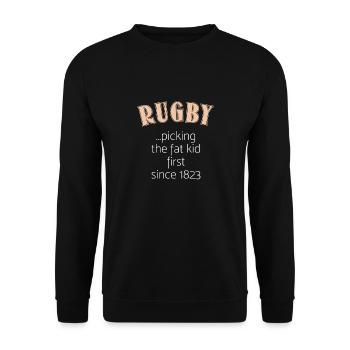 Rugby - Sweat-shirt Unisexe - noir - Devant - Alina (178cm) & Michal (187cm)