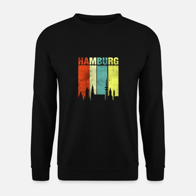 Hamburg - Unisex Pullover - Schwarz