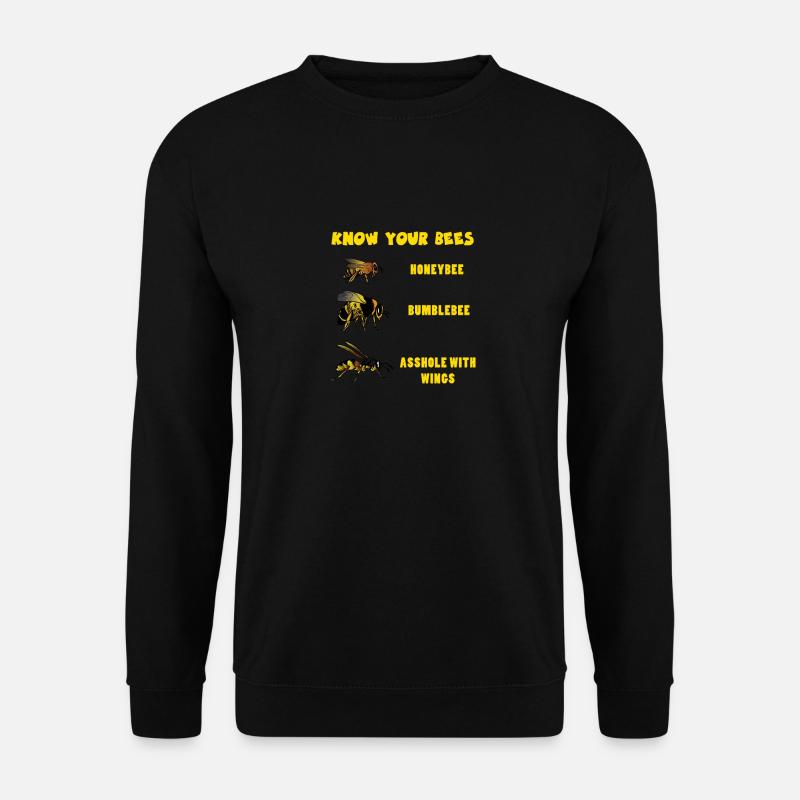 Beekeeping Honey Bee Beekeeper Pollination - Unisex Pullover - Schwarz