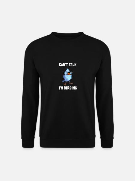 Birdwatching Birding Binoculars Birdwatcher - Unisex Sweatshirt - black