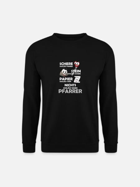 Nichts schlägt einen Pfarrer - Unisex Pullover - Schwarz