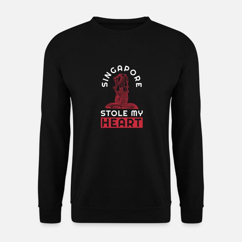 Singapur - Unisex Pullover - Schwarz
