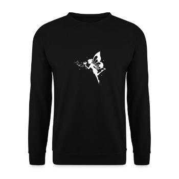 Fabulous fairy with blowball I dandelion gift - Unisex Sweatshirt - black - Front - Alina (178cm) & Michal (187cm)