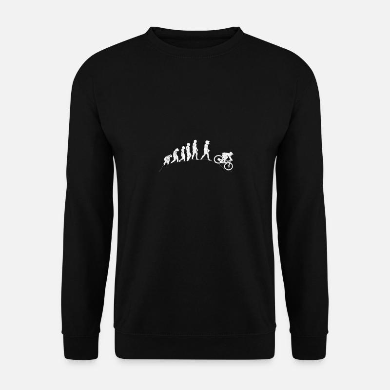 Evolution VTT descente pour les vététistes - Sweat-shirt Unisexe - noir
