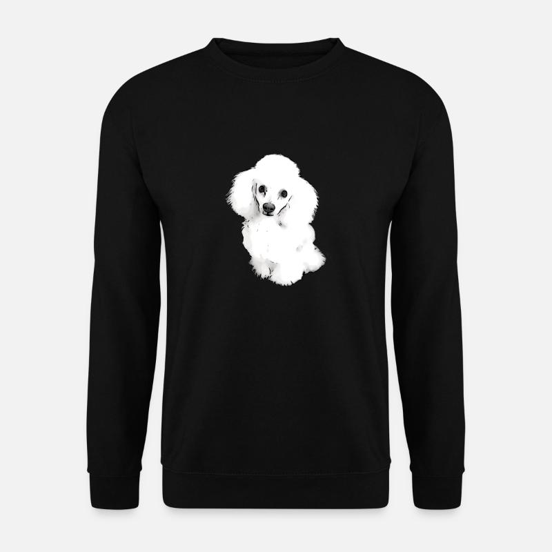 Chiot doux caniche - Sweat-shirt Unisexe - noir