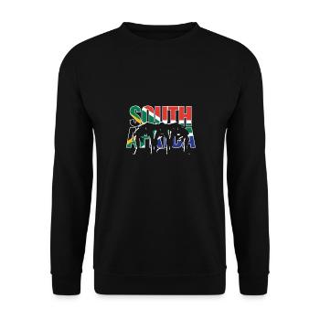 South Africa Rugby 2019 Fans Kit for South - Unisex Sweatshirt - black - Front - Alina (178cm) & Michal (187cm)