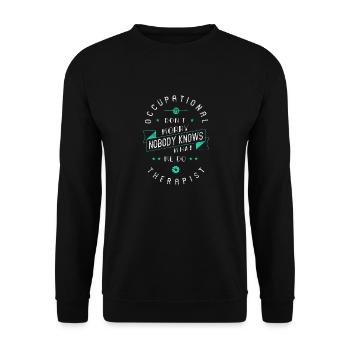 occupational therapy - Unisex Sweatshirt - black - Front - Alina (178cm) & Michal (187cm)