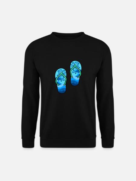 Flip flops - Unisex Sweatshirt - black