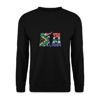 South Africa Rugby 2019 Fans Kit for South - Unisex Sweatshirt - black - Front - Alina (178cm) & Michal (187cm)