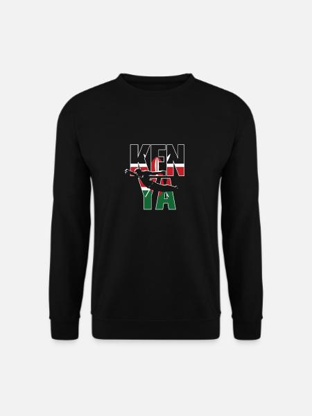 Kenia Rugby 2019 Fans Kit für kenianische Fans, - Unisex Pullover - Schwarz