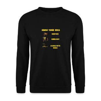 Beekeeper Bee Honey Beekeeper Beekeeping Beekeeping - Unisex Sweatshirt - black - Front - Alina (178cm) & Michal (187cm)