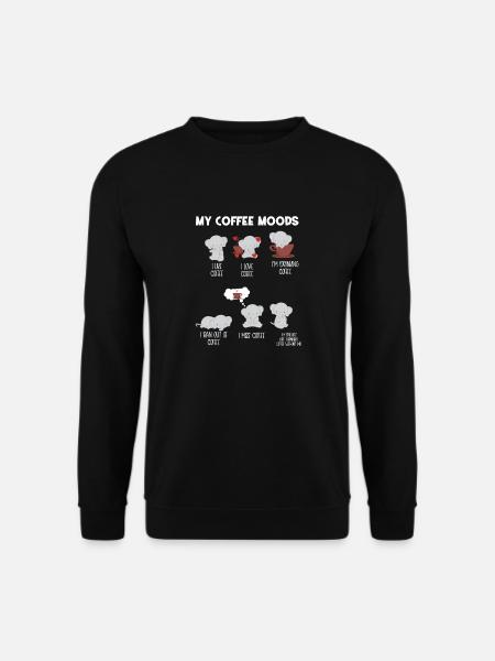 Elefant– Elefanten – Elefantenfan – Kaffee - Unisex Pullover - Schwarz