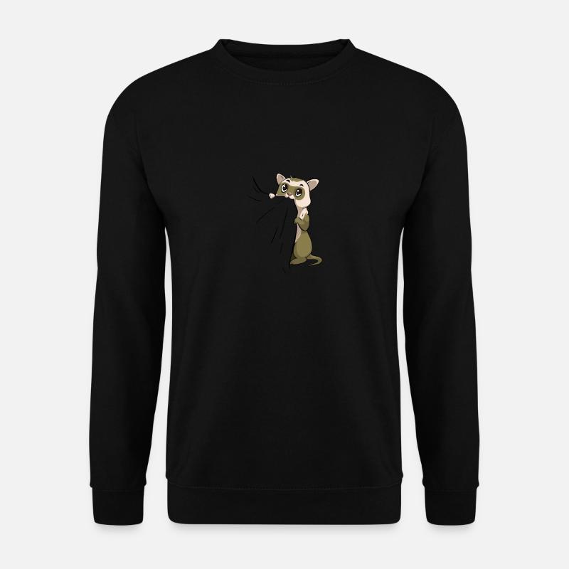 Frettchen Haustier Süß Liebhaber Iltis - Unisex Pullover - Schwarz