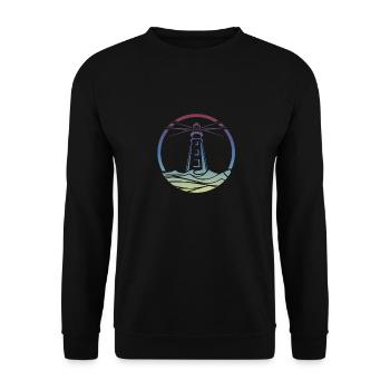 Leuchtturm bunt - Sweat-shirt Unisexe - noir - Devant - Alina (178cm) & Michal (187cm)