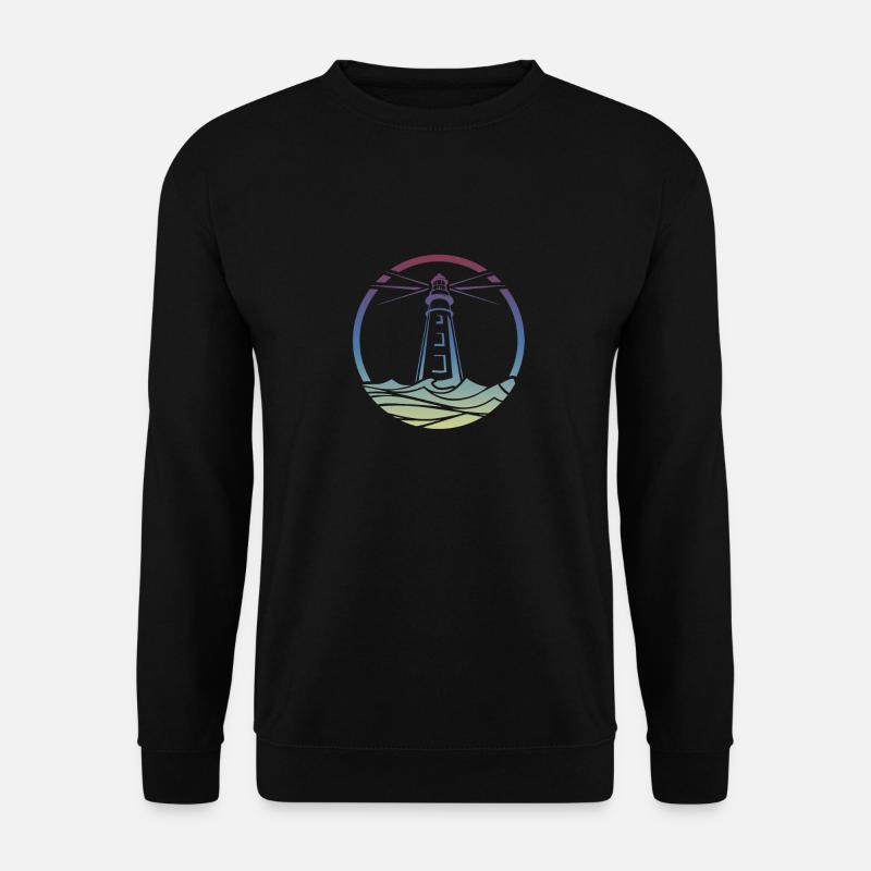 Leuchtturm bunt - Unisex Sweatshirt - black