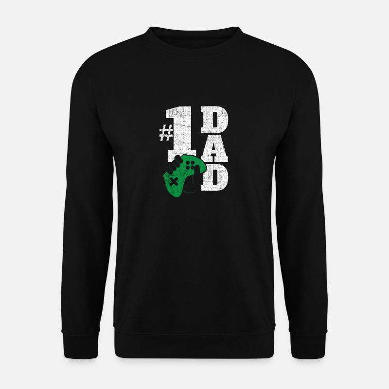 Number 1 Dad Gamer - Unisex Pullover - Schwarz