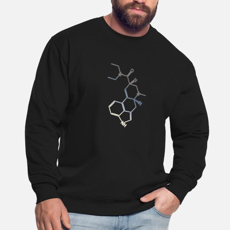 LSD Structural Formula Molecule A. Hofmann Bicycle Day Unisex Sweatshirt
