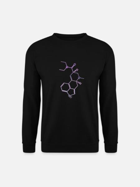 LSD Strukturformel Acid Molekül - Unisex Pullover - Schwarz