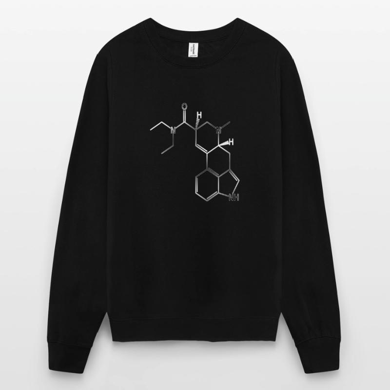 LSD structural formula molecule A. Hofmann Bicycle Day Unisex Sweatshirt