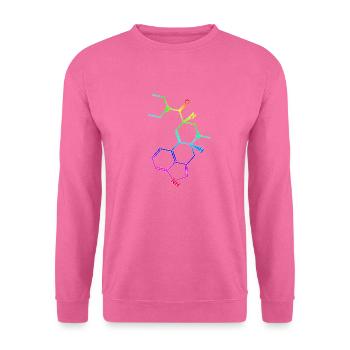 LSD Strukturformel Molekül A. Hofmann Bicycle Day - Unisex Pullover - Pink - Vorne