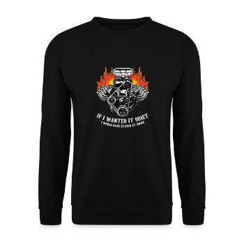 Funny Drag Racing Gift | Race Drivers & Bracket - Unisex Sweatshirt - black - Front - Alina (178cm) & Michal (187cm)