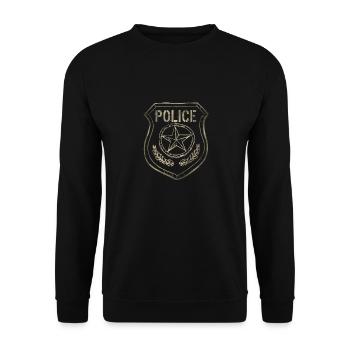 Team Police - Unisex Pullover - Schwarz - Vorne - Alina (178cm) & Michal (187cm)