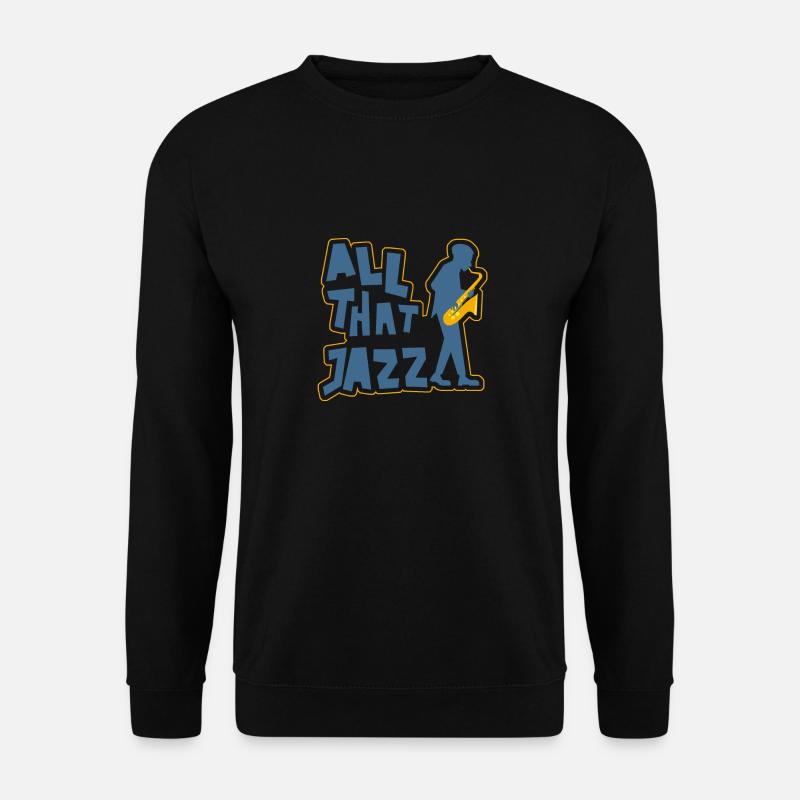 Saxophon - Unisex Pullover - Schwarz