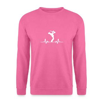 Saxophon - Unisex Pullover - Pink - Vorne