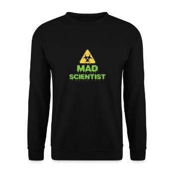 Mad Scientist - Unisex Sweatshirt - black - Front - Alina (178cm) & Michal (187cm)