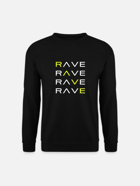 RAVE TECHNO RAVER - Unisex Sweatshirt - black