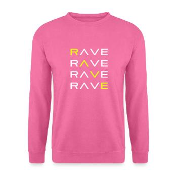 RAVE TECHNO RAVER - Unisex Pullover - Pink - Vorne