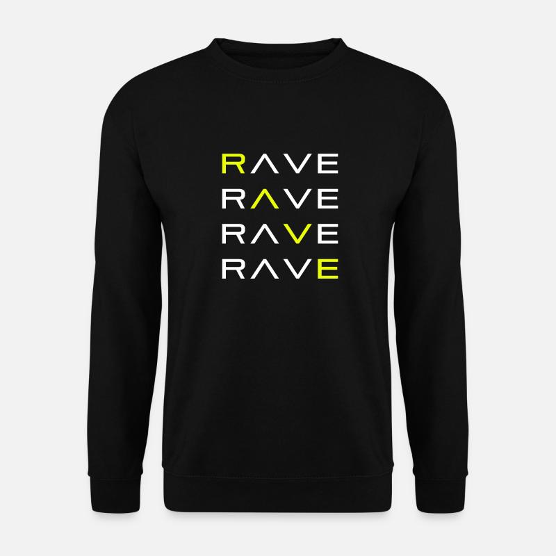RAVE TECHNO RAVER - Sweat-shirt Unisexe - noir