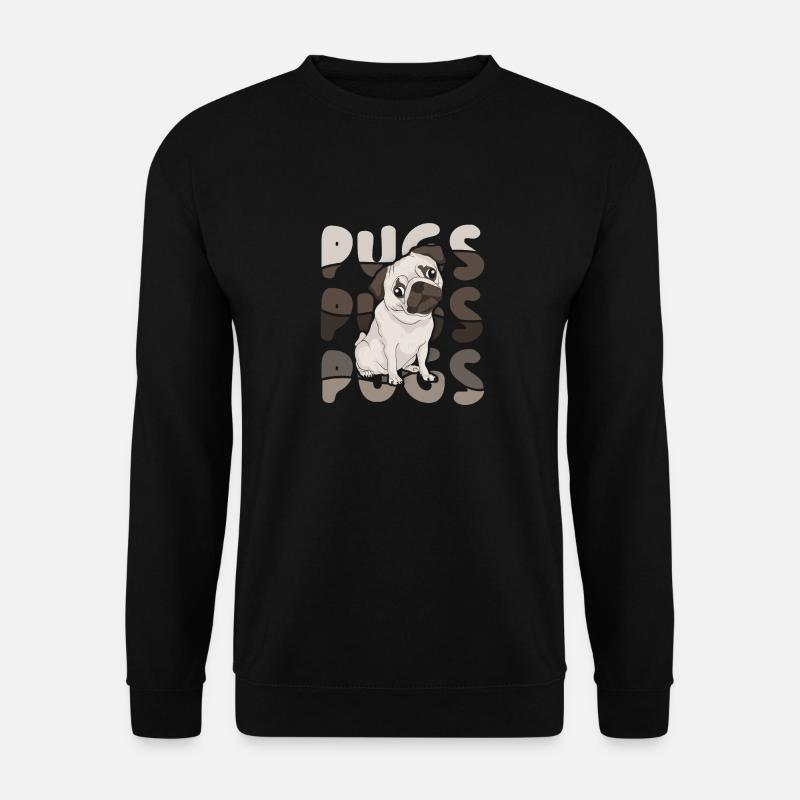 pug - Unisex Sweatshirt - black
