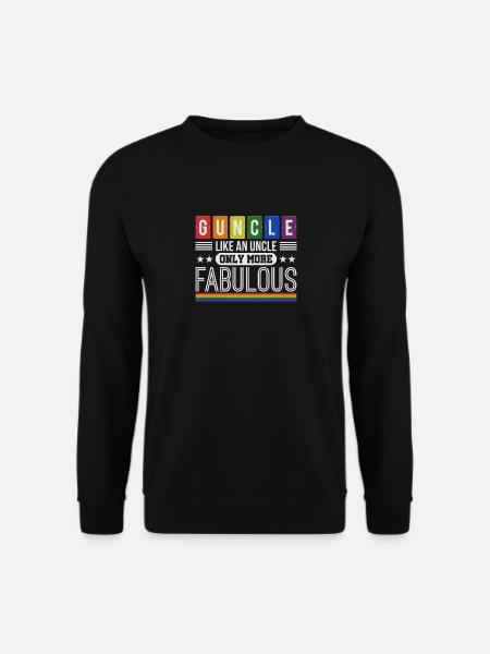 Gunkel homosexueller Onkel der einfach toll ist - Unisex Pullover - Schwarz