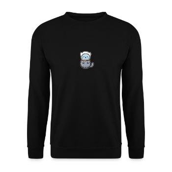 Astronaut Kosmonaut Raumfahrer Taikonaut - Unisex Pullover - Schwarz - Vorne - Alina (178cm) & Michal (187cm)