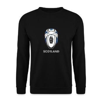 Scotland Rugby Union Jersey | 2019 Fans Kit for - Unisex Sweatshirt - black - Front - Alina (178cm) & Michal (187cm)