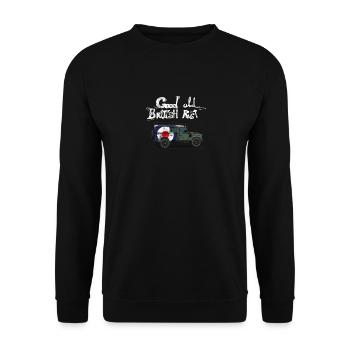 Good old British rust | Off-road vehicles - Unisex Sweatshirt - black - Front - Alina (178cm) & Michal (187cm)