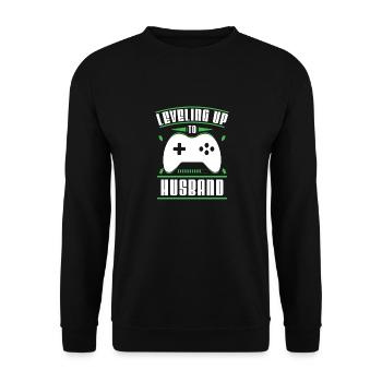 Passage au niveau du mariage de mari Mariage Mariage Amour - Sweat-shirt Unisexe - noir - Devant - Alina (178cm) & Michal (187cm)