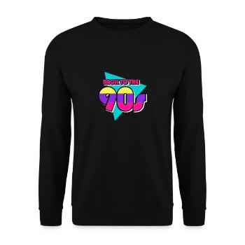 90 - Unisex Sweatshirt - black - Front - Alina (178cm) & Michal (187cm)
